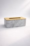 Hermia Soporte para Servilletas BU0117 Blanco y Roble